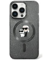  Karl Lagerfeld Apple iPhone 11 / Xr 6.1 hardcase Karl&Choupette Glitter MagSafe Black 