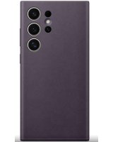  Samsung - Galaxy S24 Ultra Leather Cover case Dark Violet 