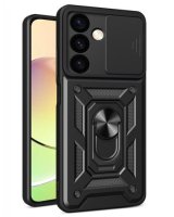  iLike Samsung Galaxy S24 with camera cover Hybrid Armor Camshield CASE Black 