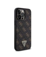  Guess Apple iPhone 15 Pro Max 4G Triangle Metal Logo Black 