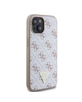  Guess Apple iPhone 15 4G Triangle Metal Logo White 