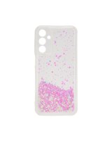  iLike Samsung Galaxy A15 Silicone Case Water Glitter Light Pink 