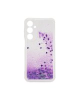 iLike Samsung Galaxy A15 Silicone Case Water Glitter Purple 