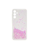  iLike Samsung Galaxy A35 Silicone Case Water Glitter Light Pink 