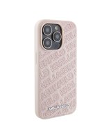  Karl Lagerfeld Apple iPhone 15 Pro Max Quilted K Pattern Case Pink 