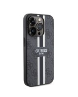  Guess Apple iPhone 15 Pro Case Cover 4G Printed Stripes Black 