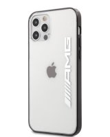  AMG Apple iPhone 12/12 Pro 6.1' Mettalic Black Edges Case Transparent 