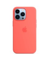  Apple - iPhone 13 Pro Max Silicone Case with MagSafe Pink Pomelo 