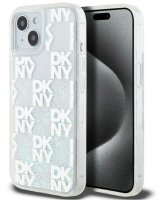  DKNY Apple iPhone 15 hardcase Liquid Glitter Multilogo White 
