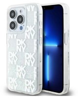  DKNY Apple iPhone 15 Pro 6.1 hardcase Liquid Glitter Multilogo White 