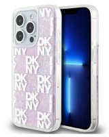  DKNY Apple iPhone 15 Pro 6.1 hardcase Liquid Glitter Multilogo Pink 