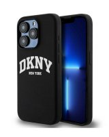  DKNY Apple iPhone 14 Pro 6.1 hardcase Liquid Silicone White Printed Logo MagSafe Black 