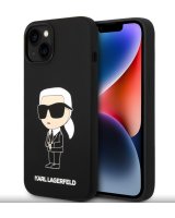  Karl Lagerfeld Apple iPhone 15 Liquid Silicone Ikonik NFT Cas Black 