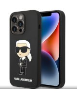  Karl Lagerfeld Apple iPhone 15 Pro Liquid Silicone Ikonik NFT Case Black 