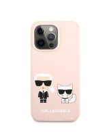  Karl Lagerfeld Apple iPhone 13 Pro Choupette Liquid Silicone Case Pink 