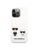  Karl Lagerfeld Apple iPhone 13 Pro Choupette Liquid Silicone Case White 