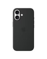  Apple - iPhone 16 Silicone Case with MagSafe - Black 