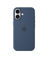  Apple - iPhone 16 Silicone Case with MagSafe Denim Blue 