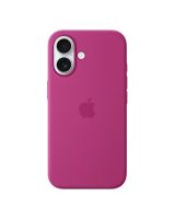  Apple - iPhone 16 Silicone Case with MagSafe Fuchsia 