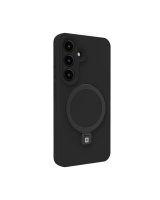  Evelatus Samsung Galaxy S25 Premium Magnetic with Stand Soft Touch Silicone Case Black 