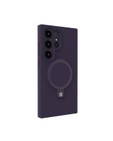  Evelatus Samsung Galaxy S25 Ultra Premium Magnetic with Stand Soft Touch Silicone Case Purple 