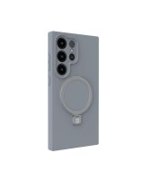  Evelatus Samsung Galaxy S25 Ultra Premium Magnetic with Stand Soft Touch Silicone Case Silver 