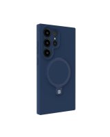  Evelatus Samsung Galaxy S25 Ultra Premium Magnetic with Stand Soft Touch Silicone Case Midnight Blue 