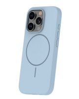  iLike Apple iPhone 16 Pro Soft Touch Silicone case With Magnetic Light Blue 