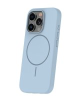  iLike Apple iPhone 16 Pro Max Soft Touch Silicone case With Magnetic Light Blue 