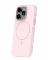  iLike Apple iPhone 16 Pro Max Soft Touch Silicone case With Magnetic Light Pink 