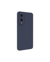  Evelatus Samsung Galaxy S25 Edge Premium Magnetic Soft Touch Silicone Case Midnight Blue 