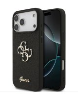  Guess - iPhone 17 Pro Max Fixed Glitter 4G Metal Logo Case Black 