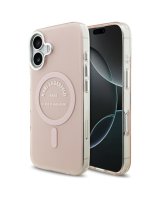  Karl Lagerfeld Apple iPhone 17 Silicone case with MagSafe IML Karl RSG Logo Pink 