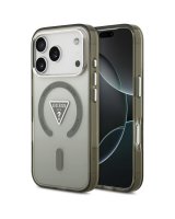  Guess Apple iPhone 17 Pro Silicone case with MagSafe IML Gradient Triangle Logo Khaki 