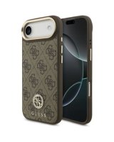  Guess Apple iPhone 17 Air Silicone case with MagSafe Strass Logo Brown 