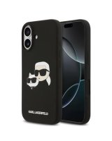  Karl Lagerfeld Apple iPhone 17 Liquid Silicone Double Heads MagSafe Case Black 
