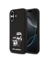  Karl Lagerfeld Apple iPhone 17 Liquid Silicone K&CH Sketch MagSafe Case Black 