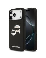  Karl Lagerfeld Apple iPhone 17 Pro Max Liquid Silicone Double Heads MagSafe Case Black 
