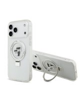  Karl Lagerfeld Apple iPhone 17 Pro Max Ringstand Karl and Choupette MagSafe Case Transparent 