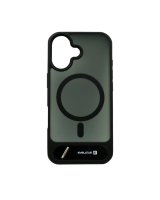  Evelatus Apple iPhone 17 Rubber Coated MagSafe With Stand Case Black 