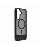  Evelatus Samsung Galaxy A37 / A36 Rubber Coated MagSafe With Stand Case Black 