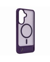  Evelatus Samsung Galaxy A57 Rubber Coated MagSafe With Stand Case Purple 