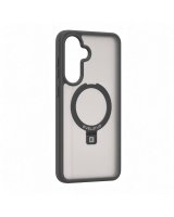  Evelatus Samsung Galaxy A37 / A36 Shield Case With MagSafe & Stand Matte Ring Smoke Grey 