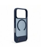  Evelatus Apple iPhone 18 Pro Rubber Coated MagSafe With Stand Case Navy Blue 