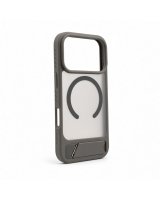  Evelatus Apple iPhone 18 Pro Rubber Coated MagSafe With Stand Case Smoke Grey 