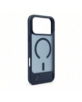  Evelatus Apple iPhone 18 Pro Max Rubber Coated MagSafe With Stand Case Navy Blue 