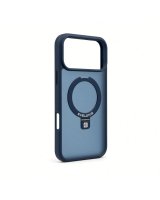  Evelatus Apple iPhone 18 Pro Shield Case With MagSafe & Stand Matte Ring Navy Blue 