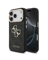  Guess Apple iPhone 18 Pro Max HC 4G PU W/ Big 4G Classic Logo GD Black 