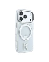  Karl Lagerfeld Apple iPhone 18 Pro HC MagSafe IML Ring Stand 360 Kameo Metal Transparent 