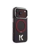  Karl Lagerfeld Apple iPhone 18 Pro HC MagSafe IML Ring Stand 360 Kameo Metal Burgundy 